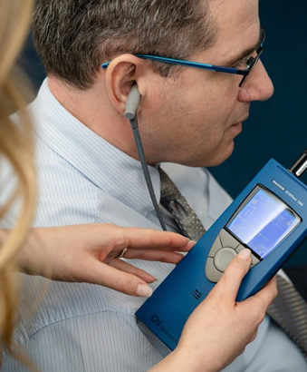 ear pressure testing - hearing test